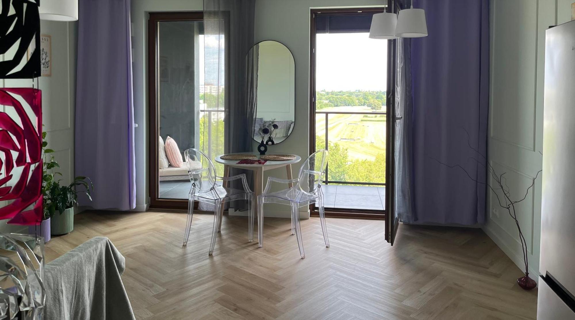 Warsaw Airport Wyscigi - City And Green View Apartment With Underground Garage Bagian luar foto